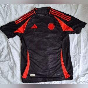 Adidas Black Slim Fit Performance Top Columbia Soccer Jersey (2XL)
